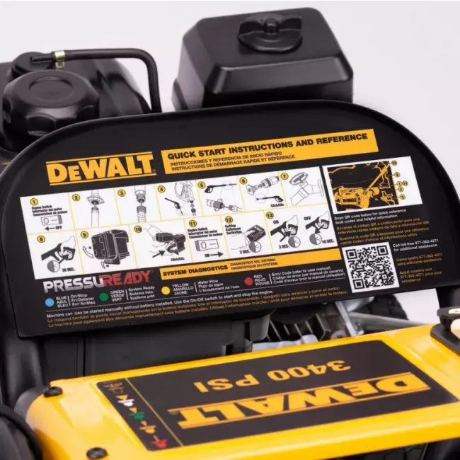 DeWalt 压力就绪 3400 PSI 2.5 GPM 冷水气体压力清洗机