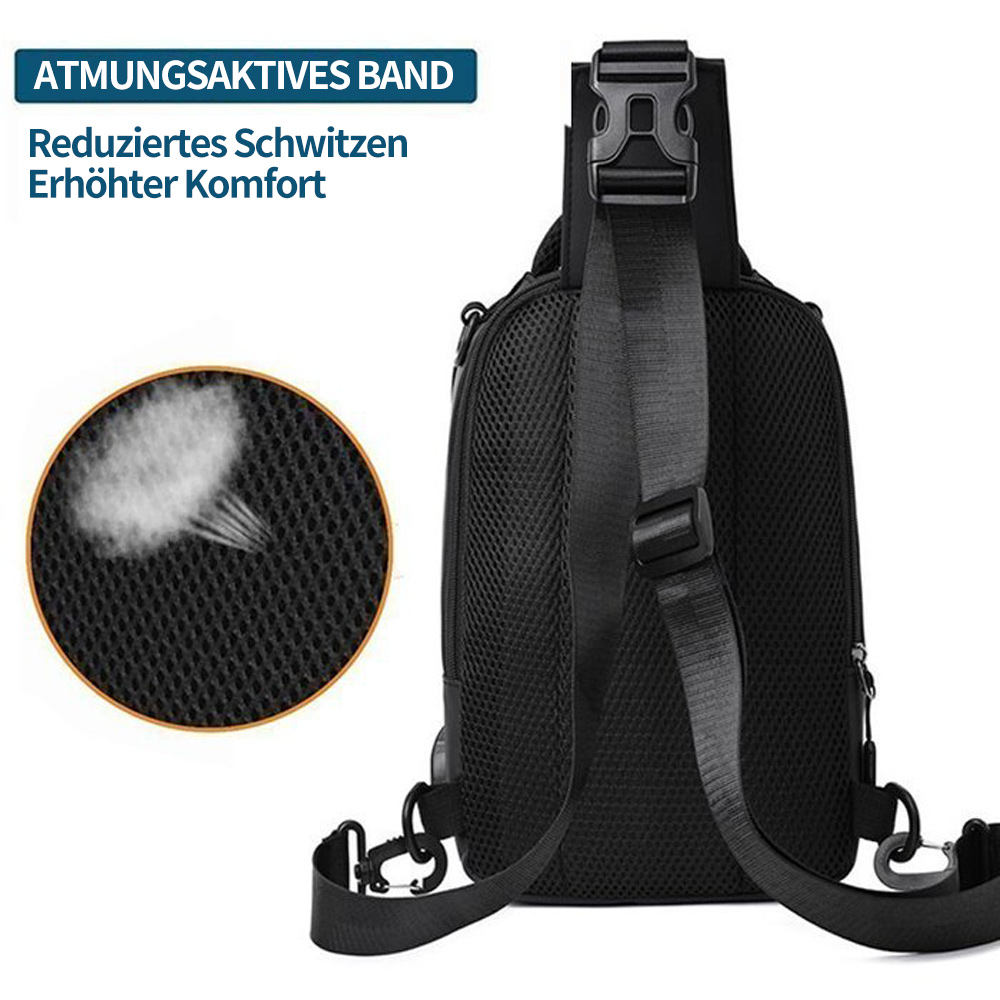 Saphirvogel™ Wasserdichte Umhängetasche mit Diebstahlschutz für Herren