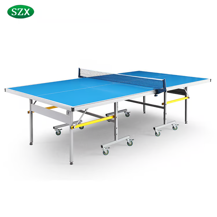 Folding Aluminum Waterproof Table Tennis Table With 75m/125mm Casters - A Must-Have for Outdoor Sports Enthusiasts