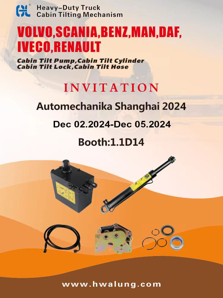 Discover the Latest Cabin Tilt Systems for Trucks at Automechanika Shanghai 2024!