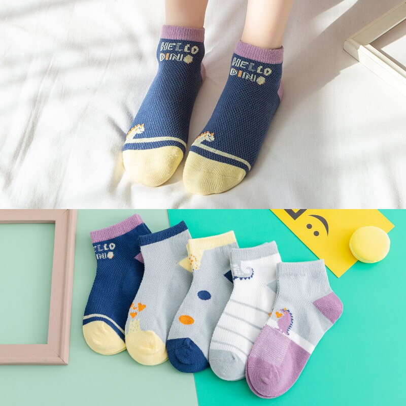 10Pcs/5Pairs Children Sock Breathable Sports Girls Boys Sokcs Unisex