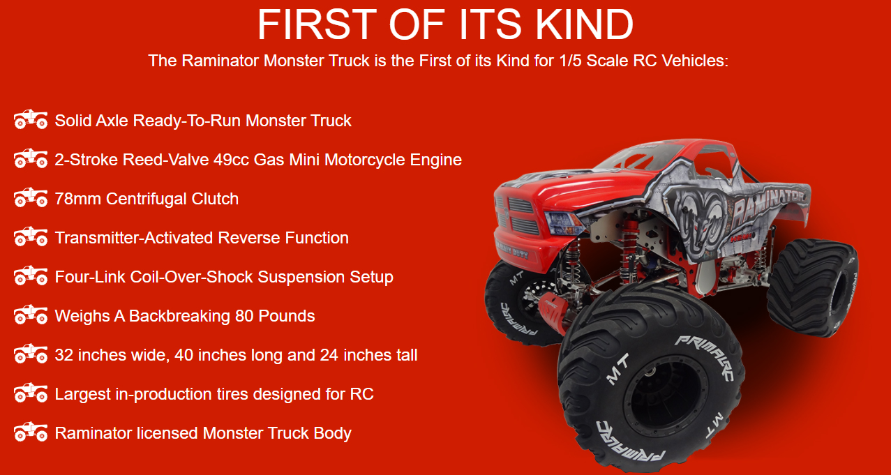 monster truck raminator rc