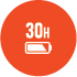 JBL LIVE 500BT 电池寿命长达 30 小时 - 充电时间 2 小时 - 图片