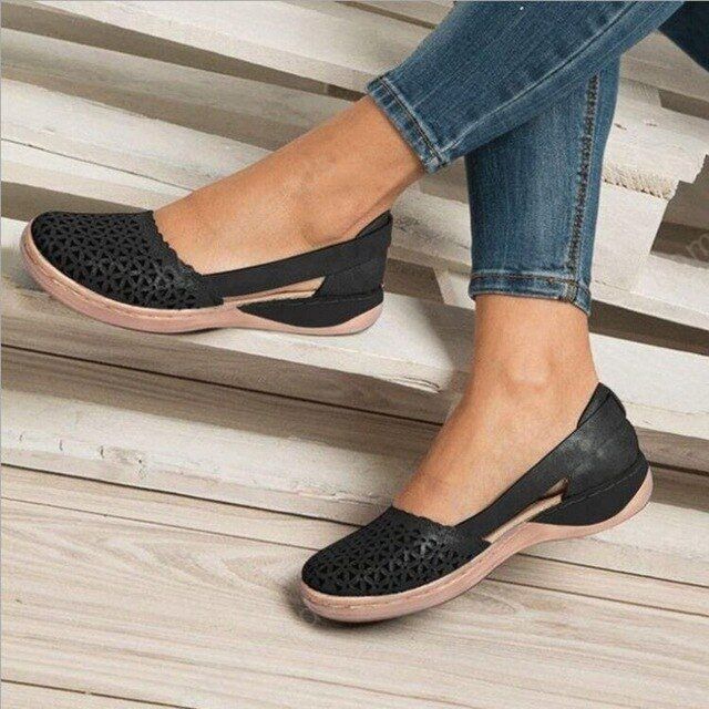 flat sandals with support