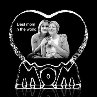 Congratulations to the best mother in the world! - Personalized Heart –