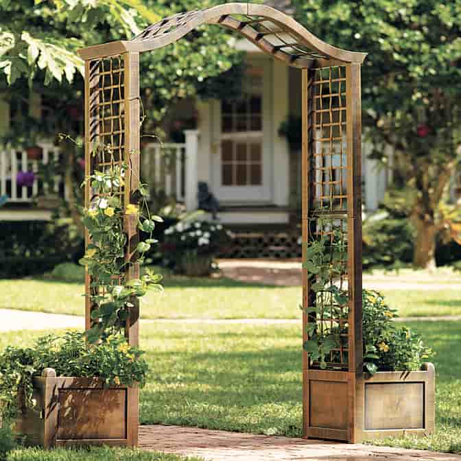 Garden Arch with Planters