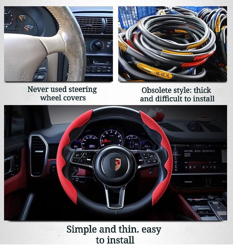 steering wheel cover leather