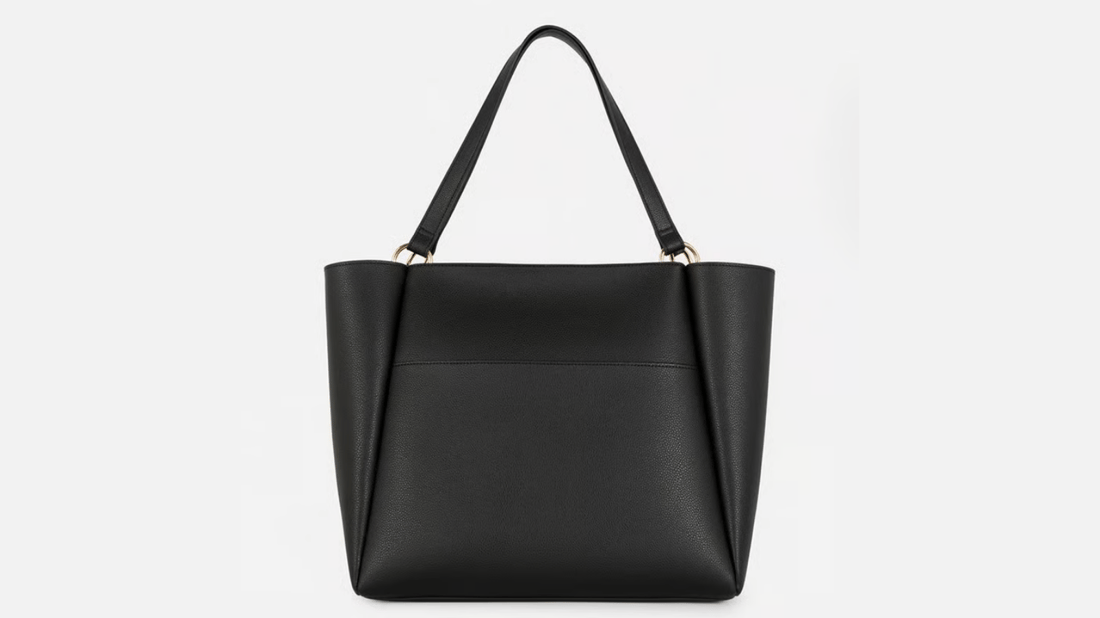Soft Faux Leather Tote Bag with Ring Hardware: Stylish, Durable, and Versatile