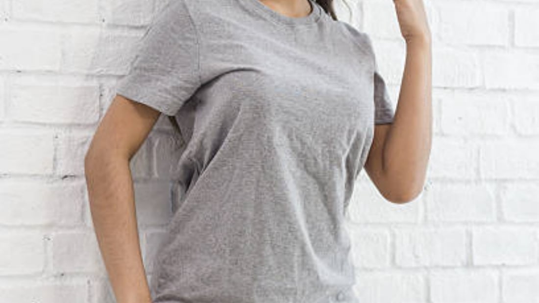 The Versatility of a Scoop Neck Button Placket Rib Knit Tee