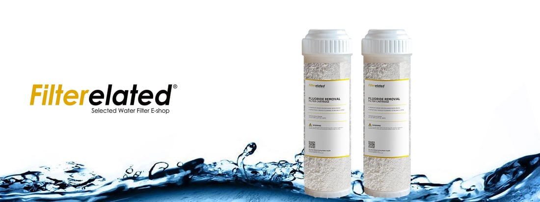 Fluoride removal water filter cartridges 