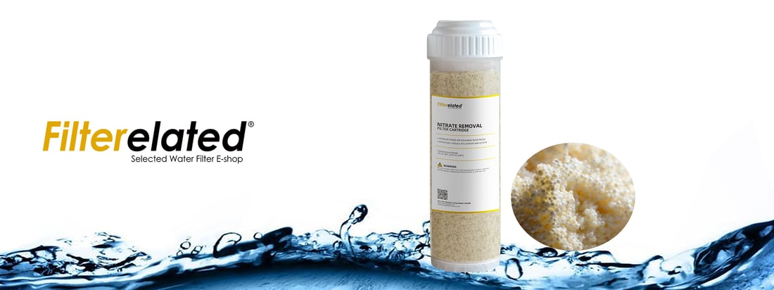 nitrate removing water filter cartridge