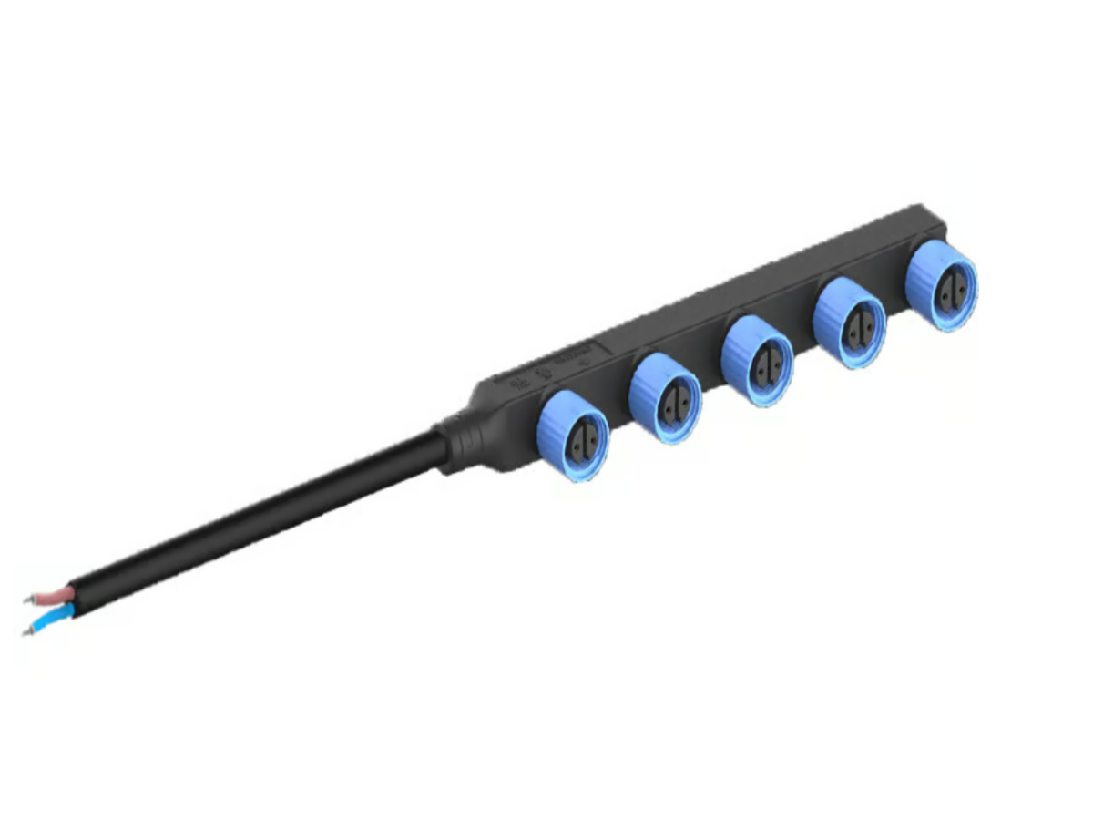 Seamless LED Outdoor Lighting with M15-F Tin The End Of The Module Wire Series Connection 1+5