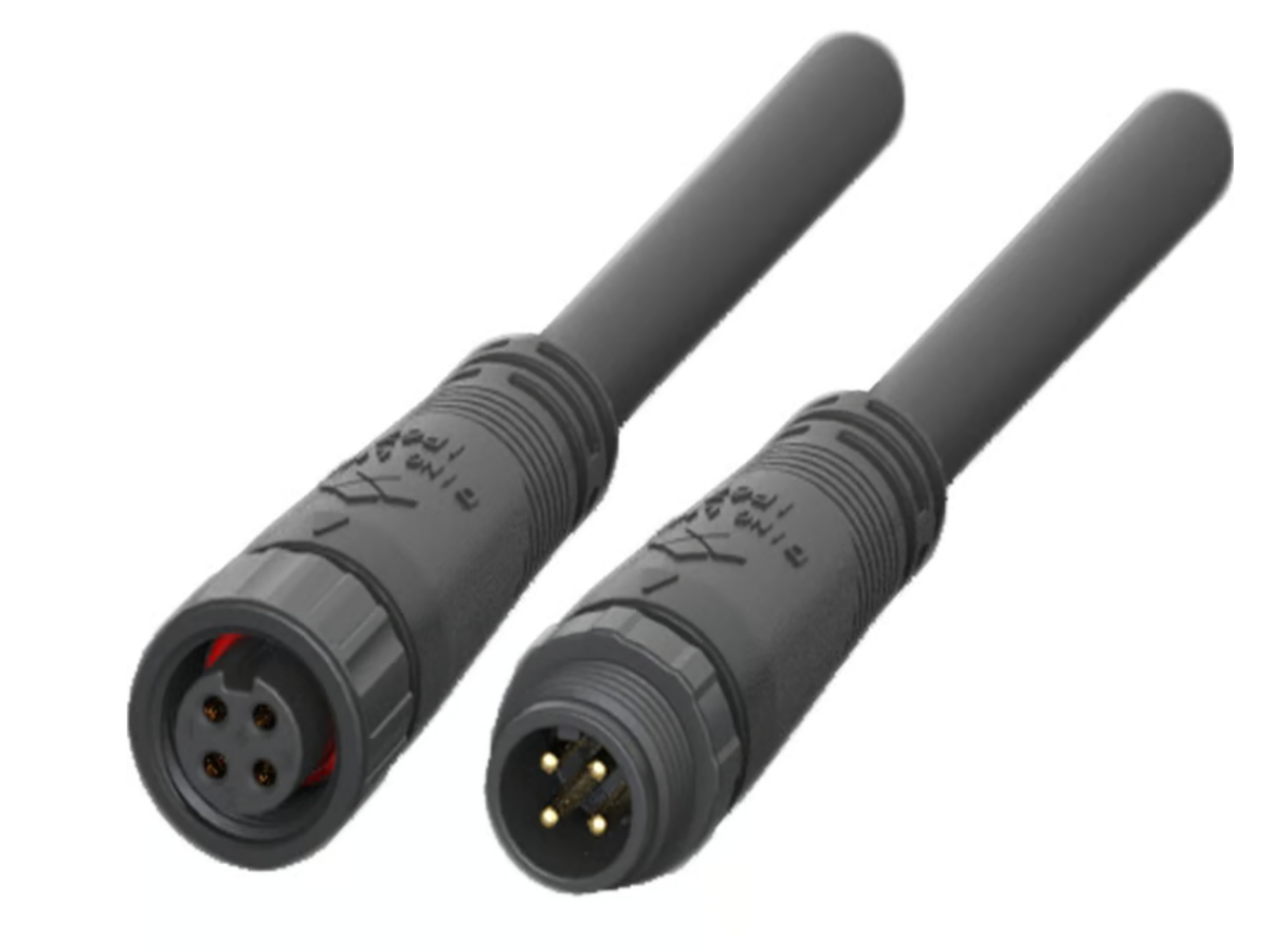 M12 plastic 4 Pin Connector