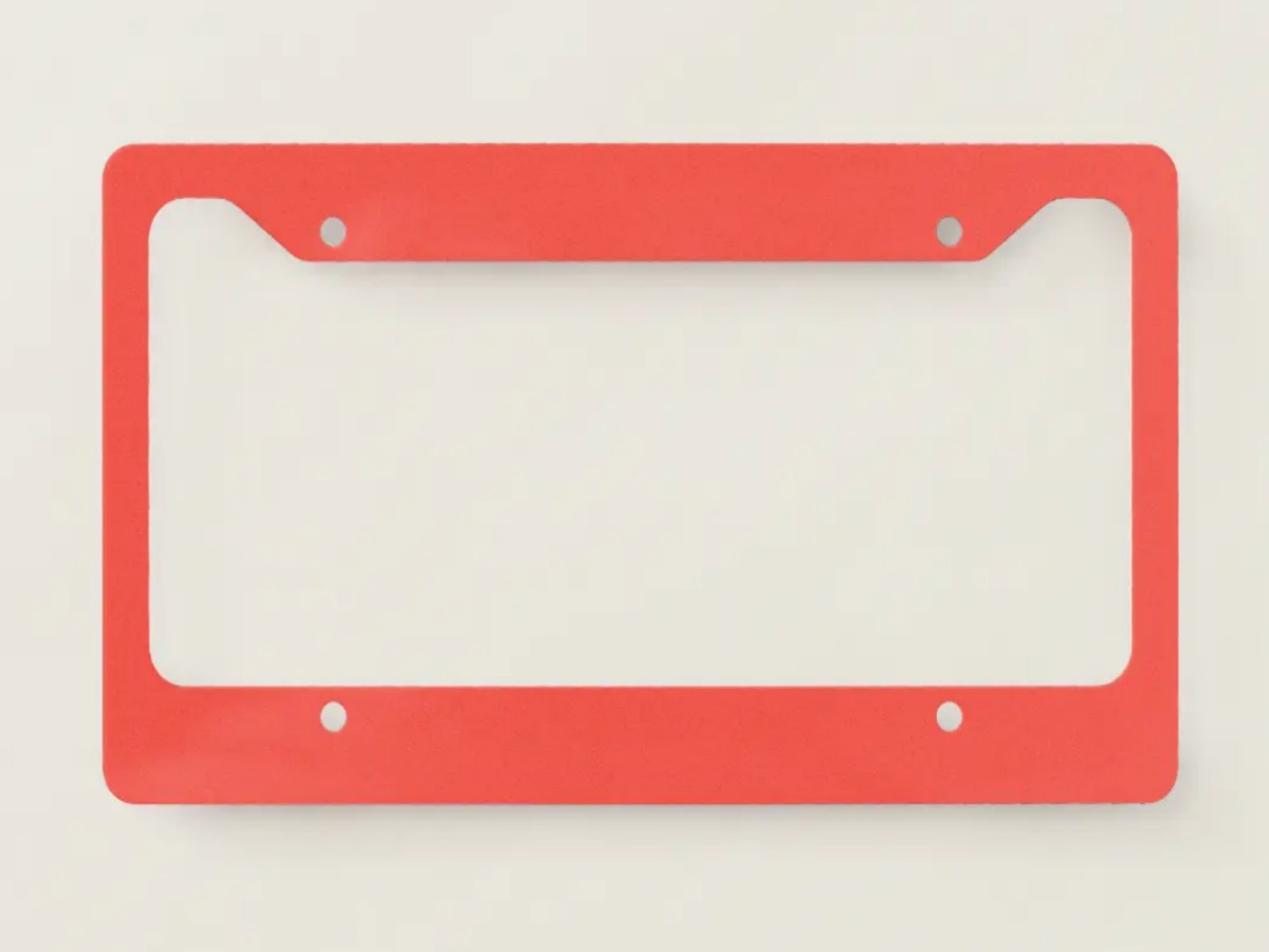 Red License Plate Frames