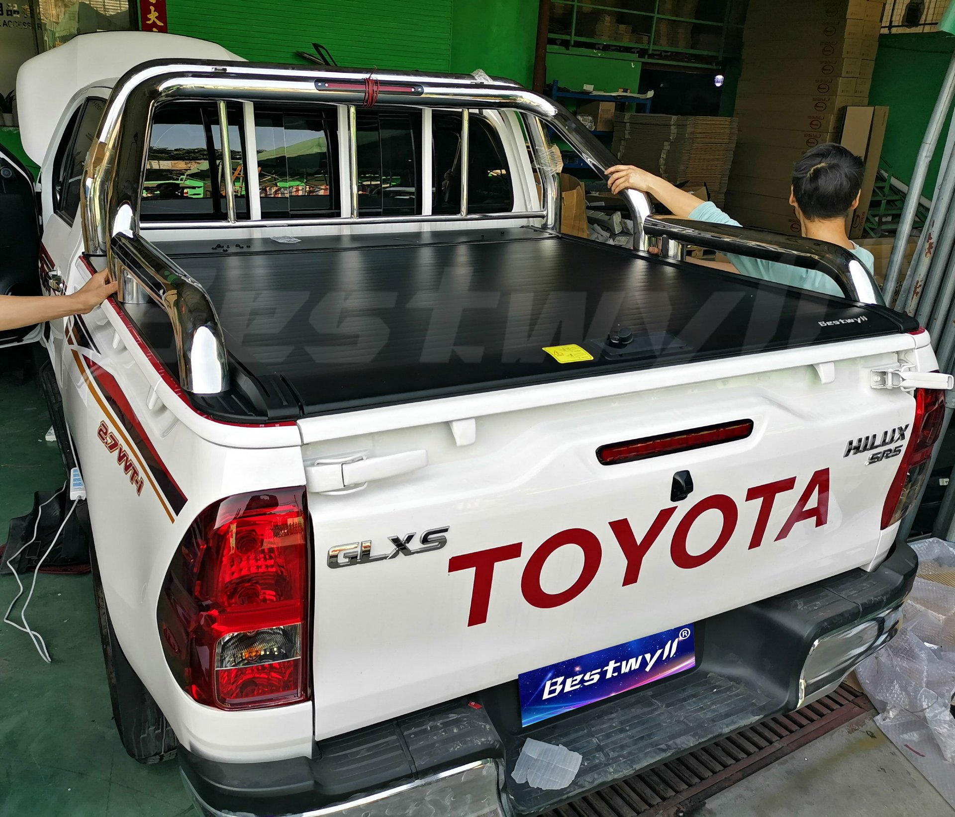 Manual Pickup Tonneau Cover For 2015+ Toyota Hilux /Revo (Sr5 J Deck With Front Fence) 