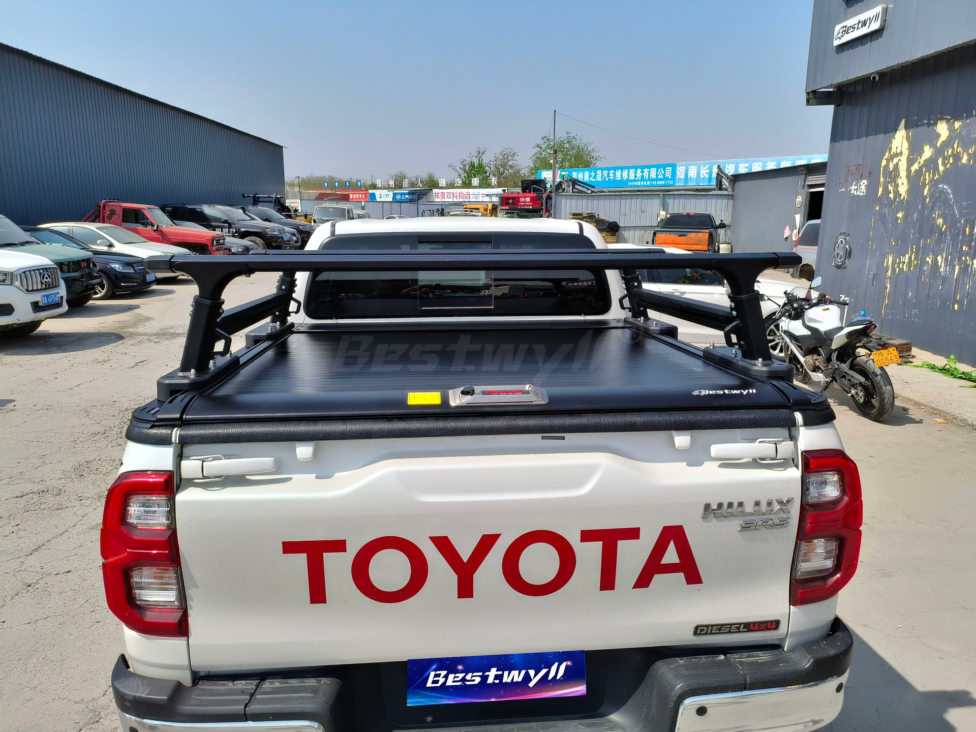 Pick Up Ladder Rack For 2015+Toyota Hilux/Revo