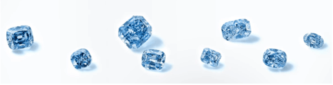 Sotheby Announces the Auction of 8 Blue Diamonds from De Beers