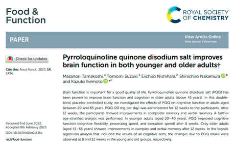 ¿Qué hace la PQQ por el cerebro?