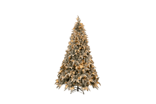 6FT Fir Flocked Xmas Tree with LED: The Ultimate Festive Centerpiece
