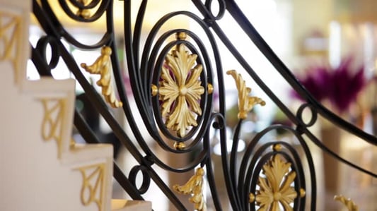 Modern Iron Baluster with Twisted Design: A Stunning Addition to Your Space