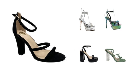 Black Casual Shoes Elegant High Heel Pumps For Women