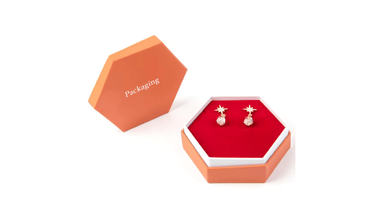 Hexagonal Shape Gift Box With Lids Creative Fresh Style Present Case Packing Box