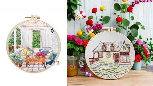 Flower Pattern DIY Embroidery Set Hollowed Fabric Sewing Kits: A Comprehensive Guide