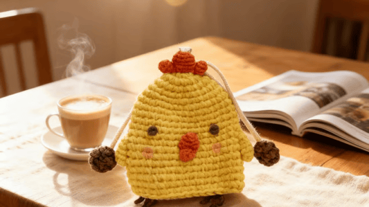 Delightful Crochet Chicken Keychain Hen Charm: A Perfect Blend of Craft and Cuteness