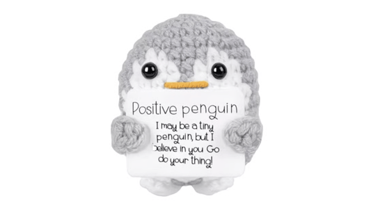 Positive Penguin Crochet Plush Doll: A Charming Handmade Companion