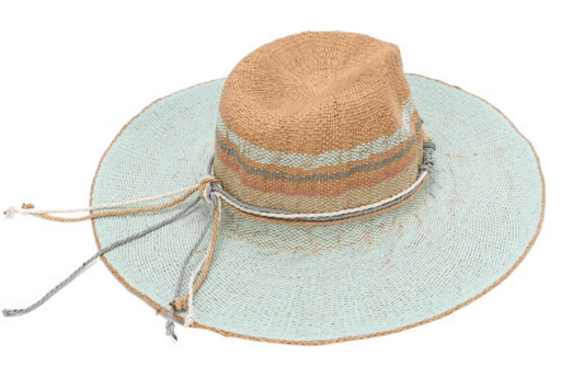 The Charm of Hand Made Mint Green Paper Straw Hats
