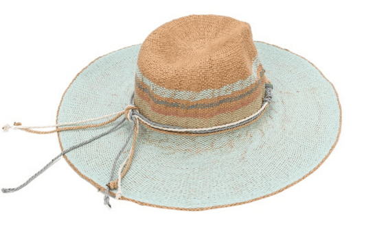 Hand Made Mint Green Paper Straw Hat: A Stylish and Sustainable Accessory