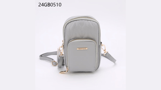 Faux Leather Messenger Cross Body Bag with Quilted Design: Stylish and Functional