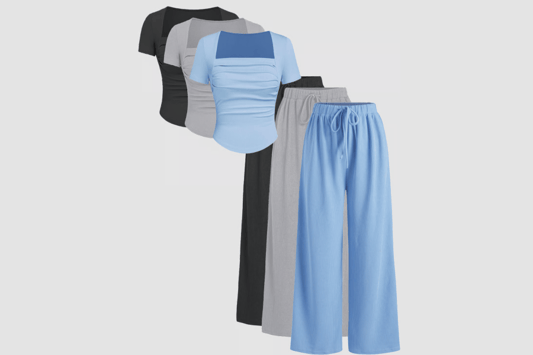 Ultimate Guide to Women's Square Neck Short Sleeve Trousers Athleisure Set