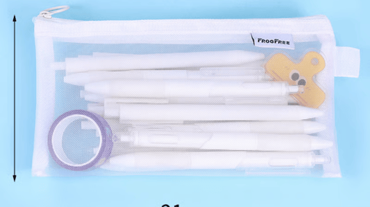 Exploring the Charm and Utility of Mesh Transparent Square Oval Portable Pen Pencil Cute Cases