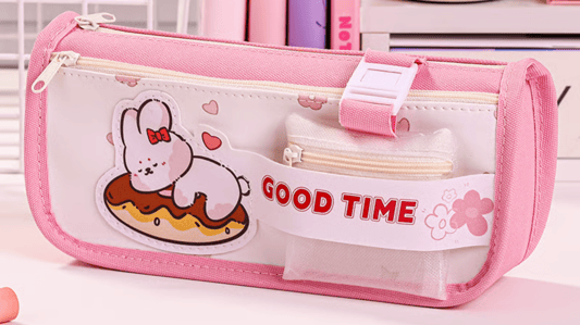 Large Capacity Cute Cartoon Zipper Storage Pencil Case: The Ultimate Organizer for Students and Artists