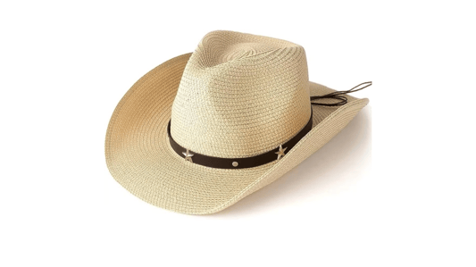 Customized Cowboy Straw Hat Western Style Classic Wide Brim Cowgirl Hat With Belt Buckle