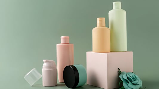 What packaging is used for packing cosmetics?