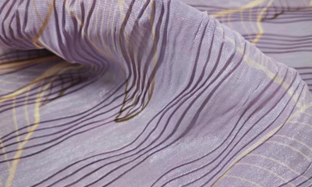 Unleash Your Creativity: Versatile Pleated Metallic Polyester Fabric by Golden Idea