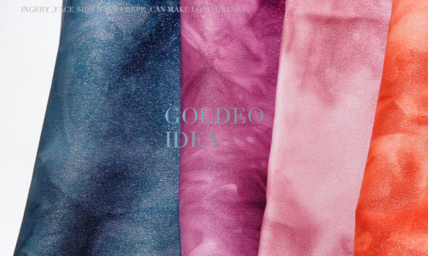 Tie Dye Takes Flight: Golden Idea's 100% Polyester Crepe Fabric