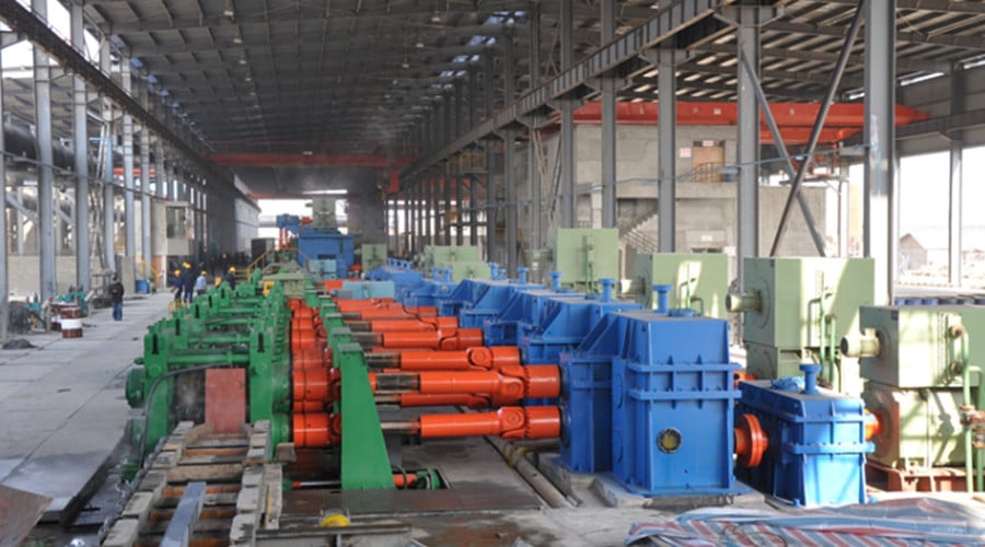 Continuous casting machine roller system