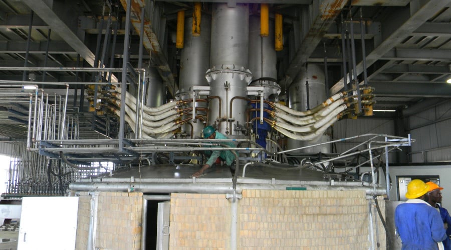 How does a submerged arc furnace work