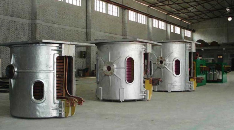 Medium frequency induction furnace