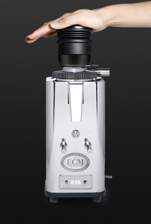 Aluminum Metal Hopper and Silicone Bellows for ECM Grinders Single Dose Zero Retention