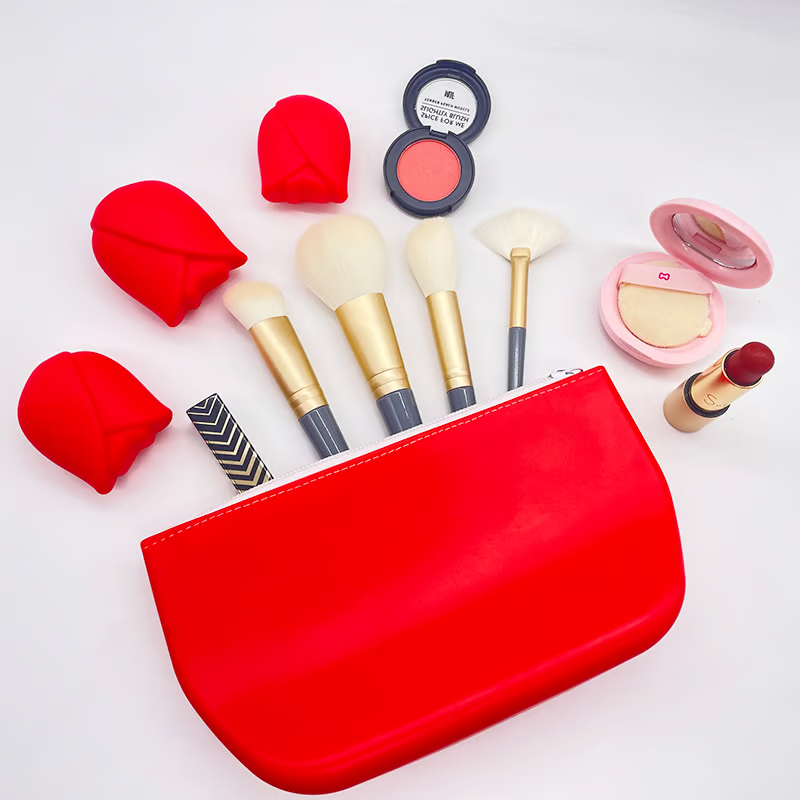 Customized Waterproof Silicone Makeup Cosmetic Bag: The Ultimate Travel Companion for Women