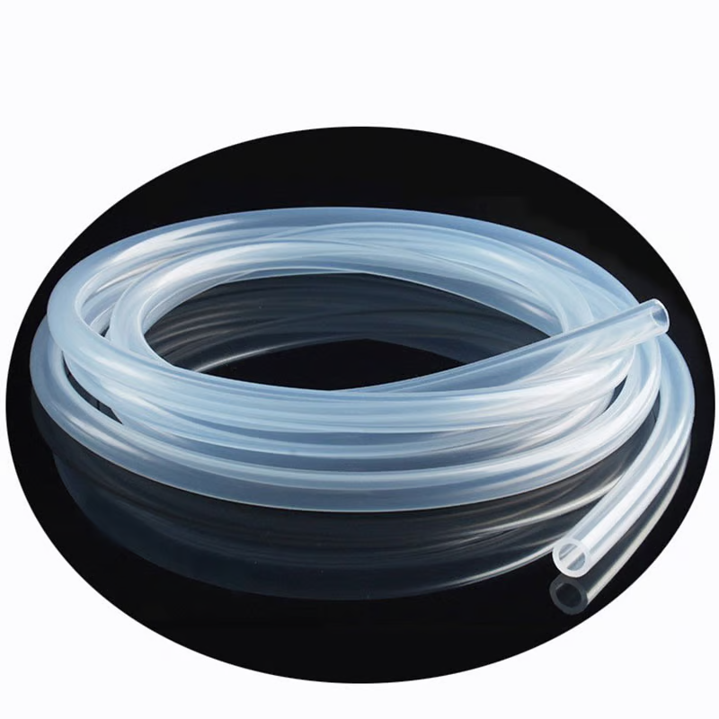 Food Grade Silicone Tube Round Heart Shape Transparent Tube For Cupping Massage Therapy