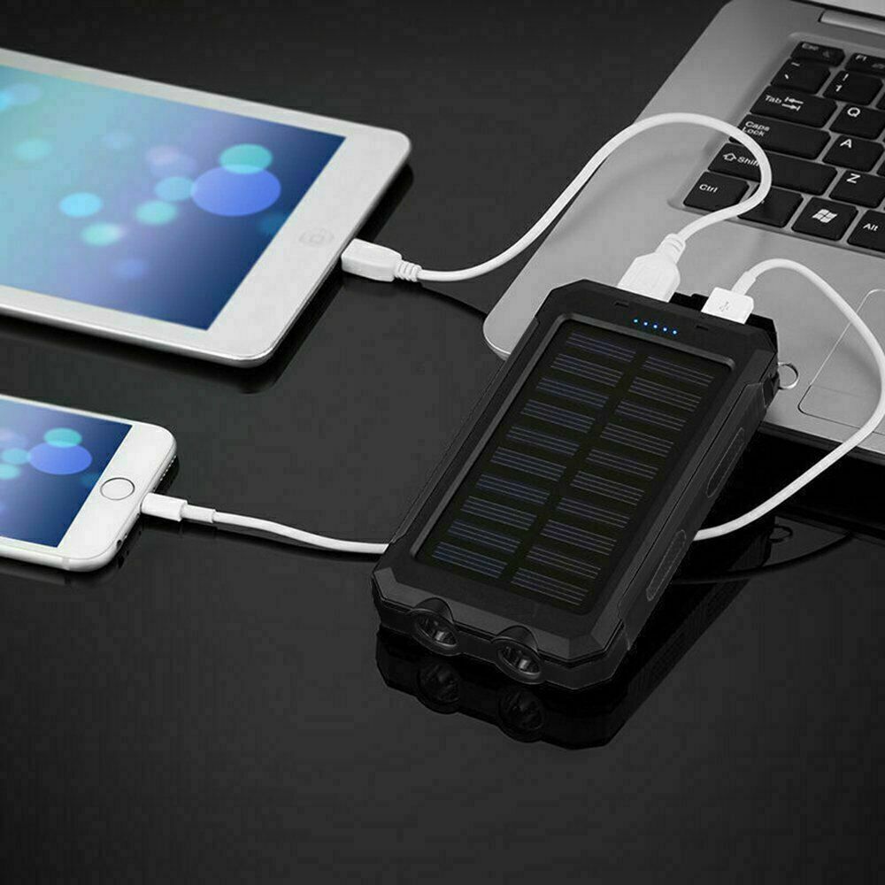Image 2 - 2022 Super 9000000mAh USB Portable Charger Solar Power Bank For Cell Phone