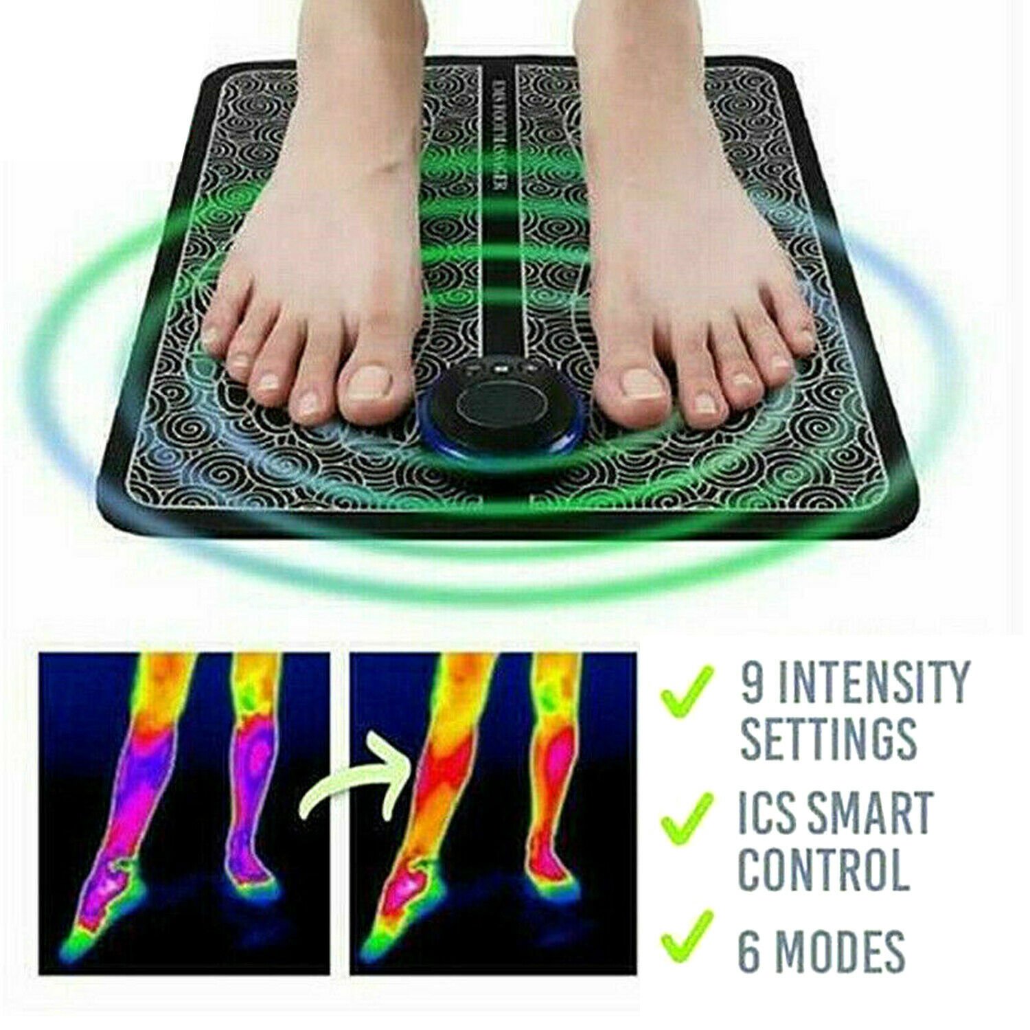 Image 8 - EMS Foot Massager Leg Reshaping Electric Deep Kneading Muscle Pain relax Machine