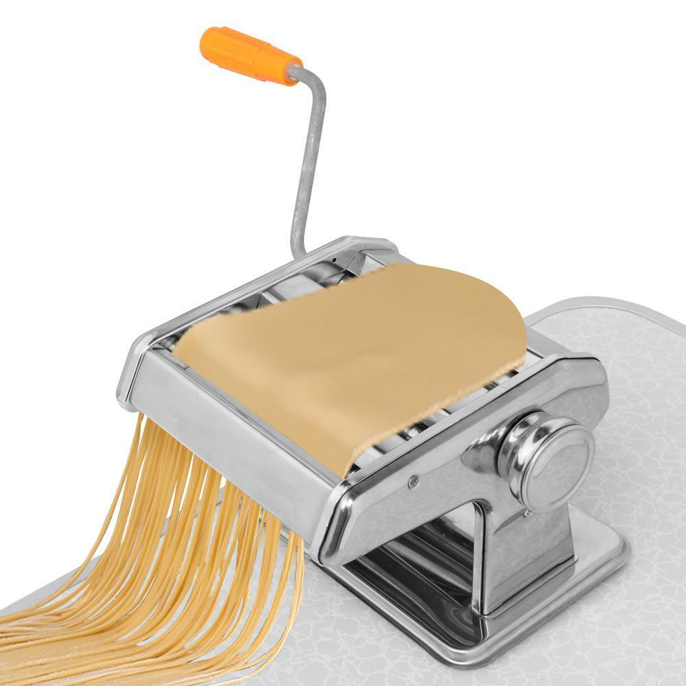 Image 1 - Stainless Steel Fresh Pasta Maker Roller Machine for Fettuccine Spaghetti Noodle