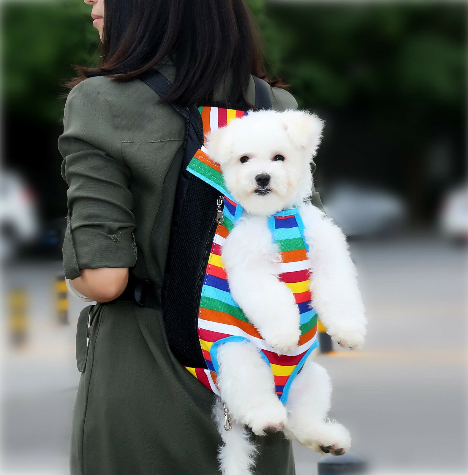 Image 21 - Pet Carrier Backpack Adjustable Pet Front Cat Dog Carrier Travel Bag Legs Out