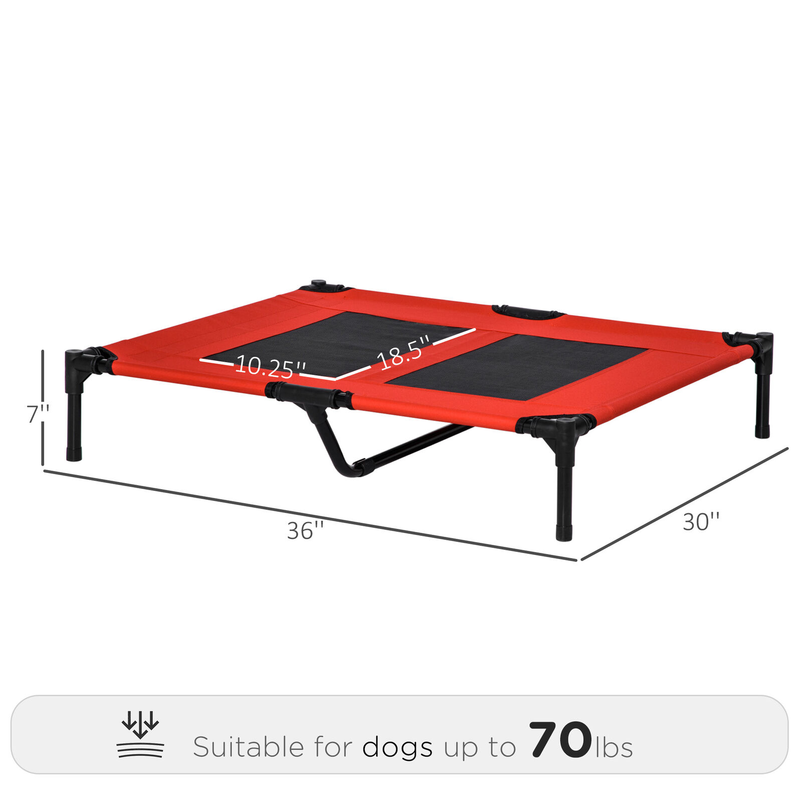 Image 11 - Large Elevated Camping Pet Cot Portable Raised Dog Cat Sleep Bed Indoor Outdoor
